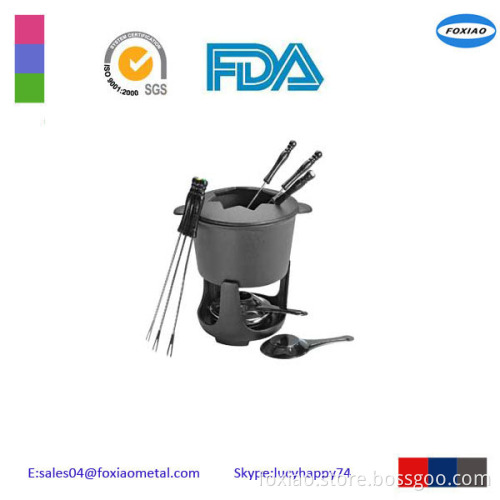 Cast Iron Fondue Set